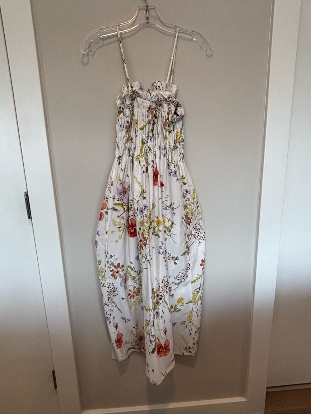 H&M White Floral Elastic-Waist Maxi Skirt - Picture 2 of 4